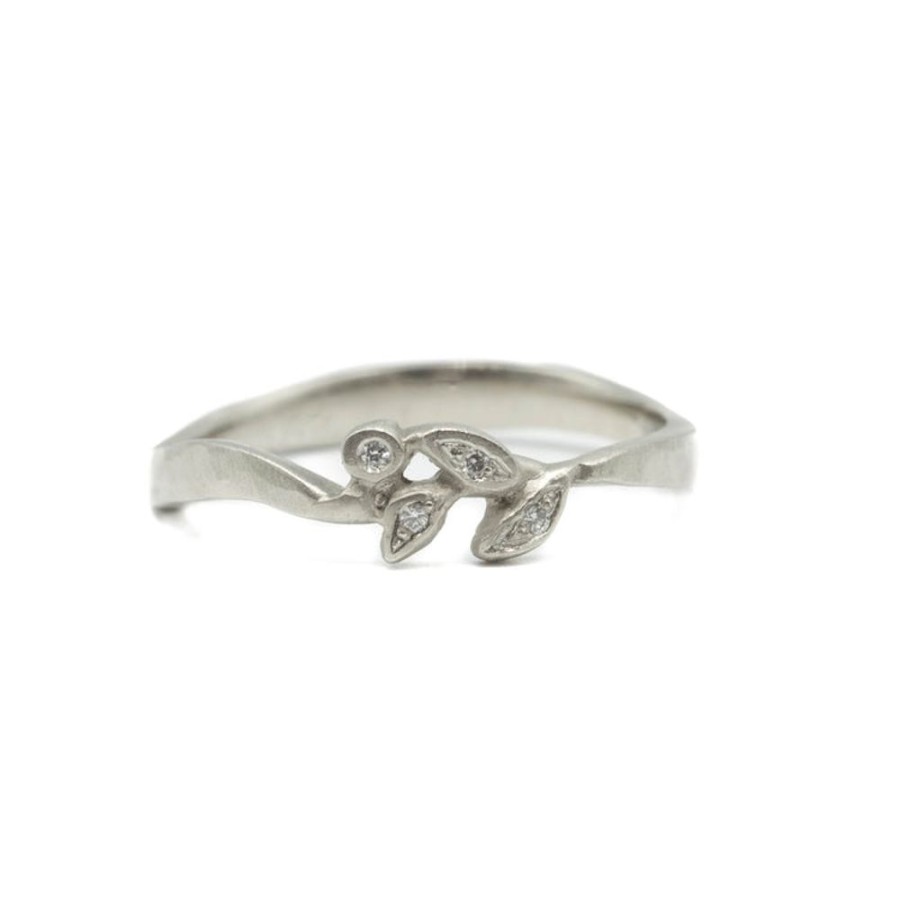 Stackable Rings Jennifer Dawes | 18Kw Diamond Leaf Band