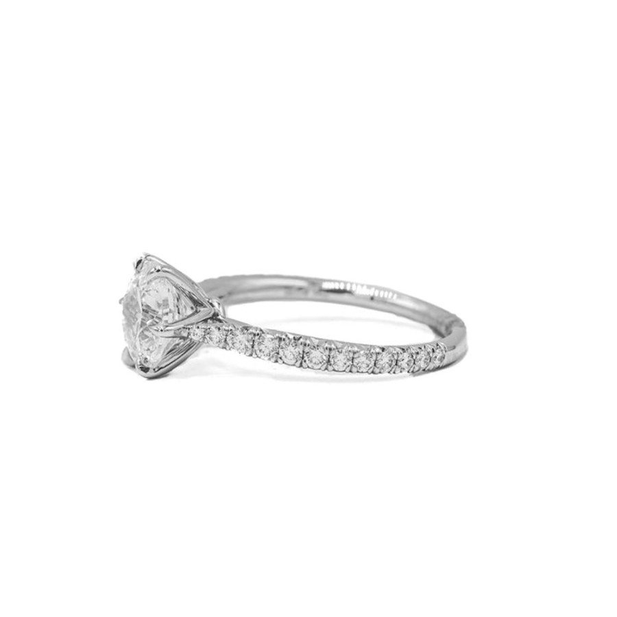 Classic Bridal Malka Diamonds | Platinum 6-Prong French Set Cathedral