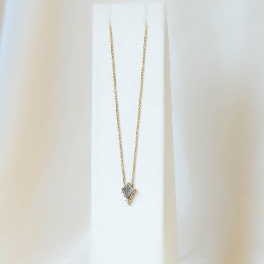Alternative & Unique Malka Diamonds | 0.91Ct 14Ky Kite "Rae" Necklace