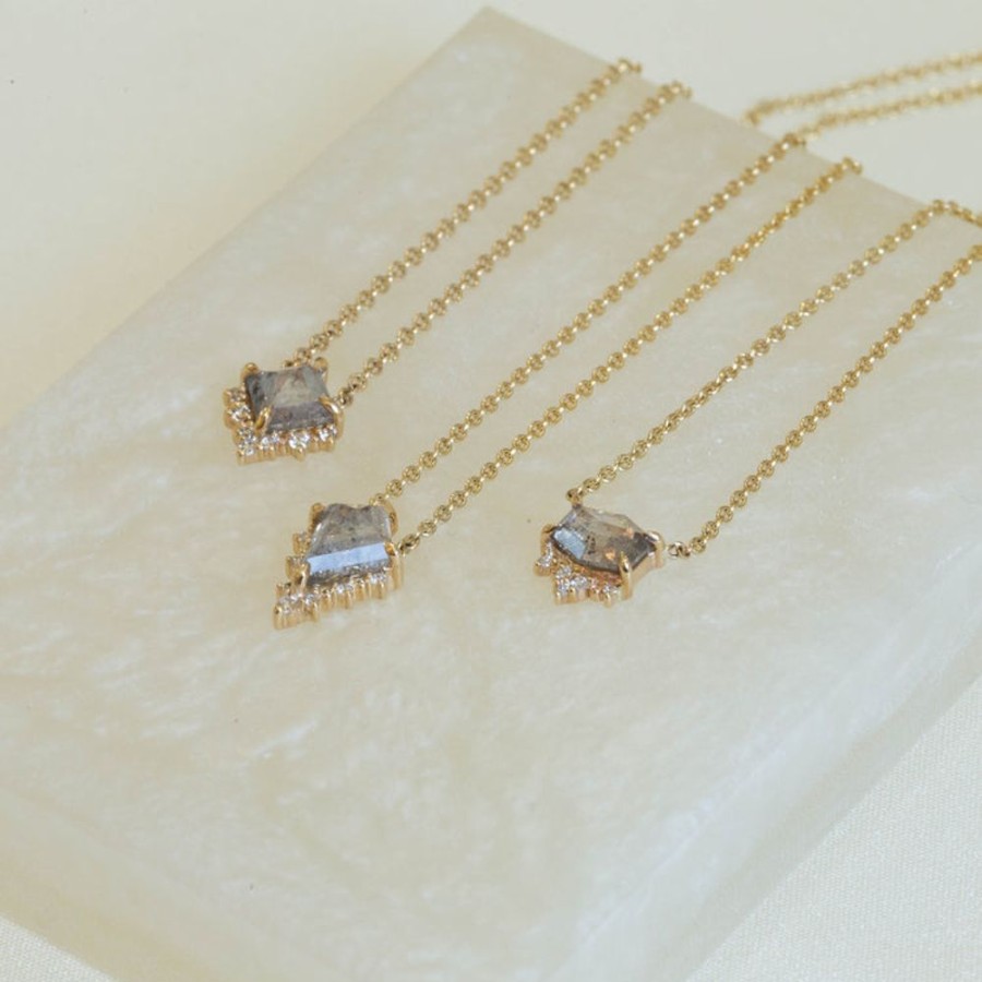 Alternative & Unique Malka Diamonds | 0.91Ct 14Ky Kite "Rae" Necklace