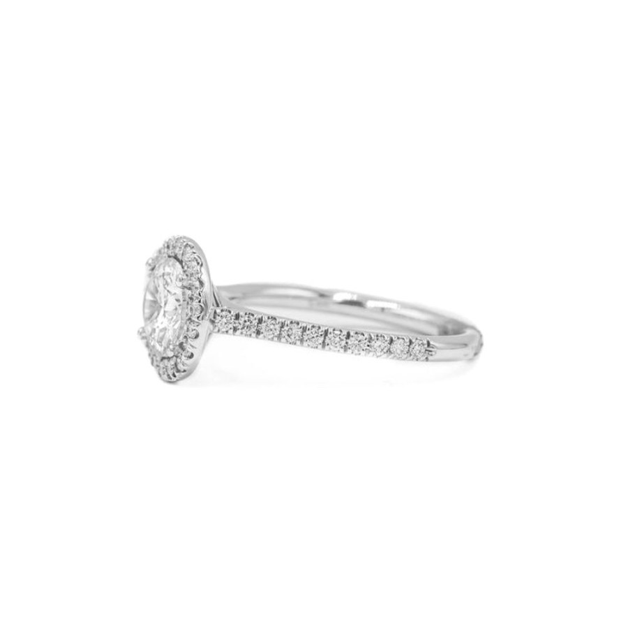 Classic Bridal Malka Diamonds | 14Kw Round Halo Diamond Ring