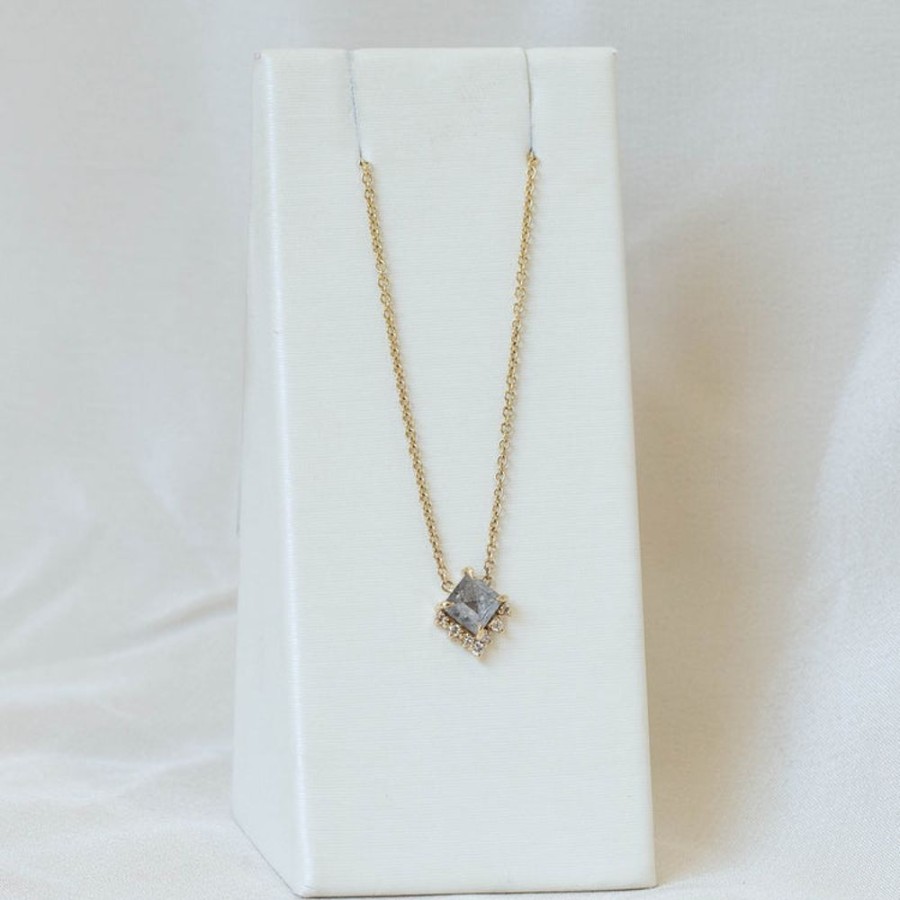 Jewelry Malka Diamonds | 0.59Ct 14Ky Short Kite "Rae" Necklace