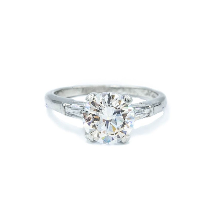 Vintage Collection Malka Diamonds | Vintage Platinum Semi Mount Ring