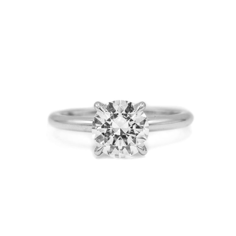 Classic Bridal Malka Diamonds | Platinum 4-Prong Solitaire