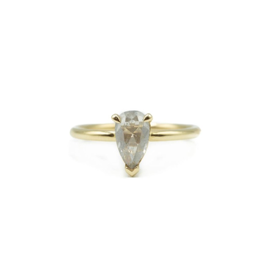 Alternative & Unique Malka Diamonds | 1.19Ct 3-Prong Pear Solitaire Ring