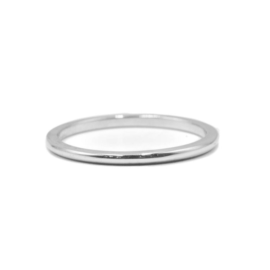 Stackable Rings Malka Diamonds | 14Kw 1Mm Round Band