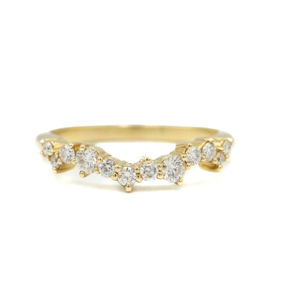 Stackable Rings Malka Diamonds | 14Ky .30Ctw Diamond Scattered Band