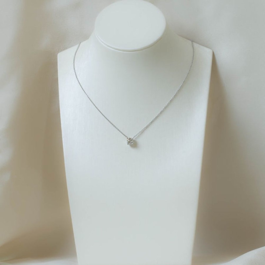 Jewelry Malka Diamonds | .75Ct Floating Diamond Necklace