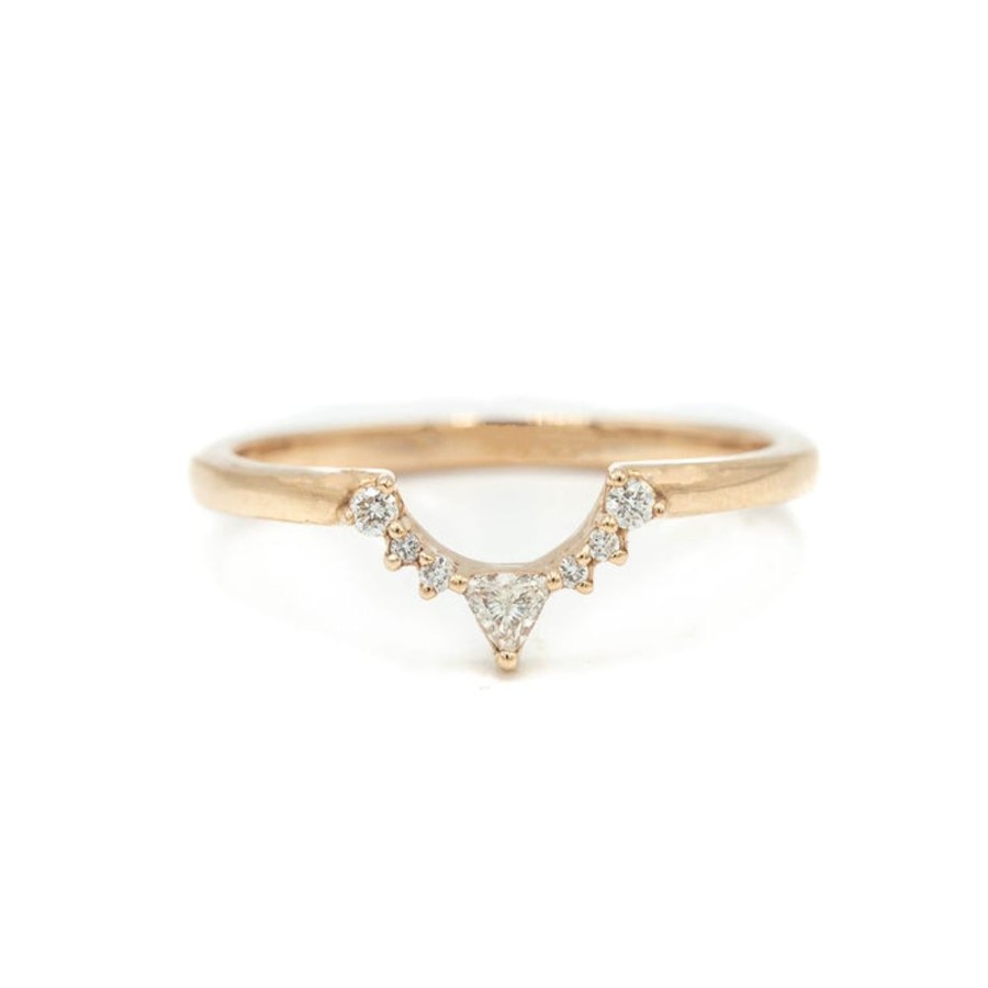 Stackable Rings Malka Diamonds | 14Kr Trillion Contour Diamond Band