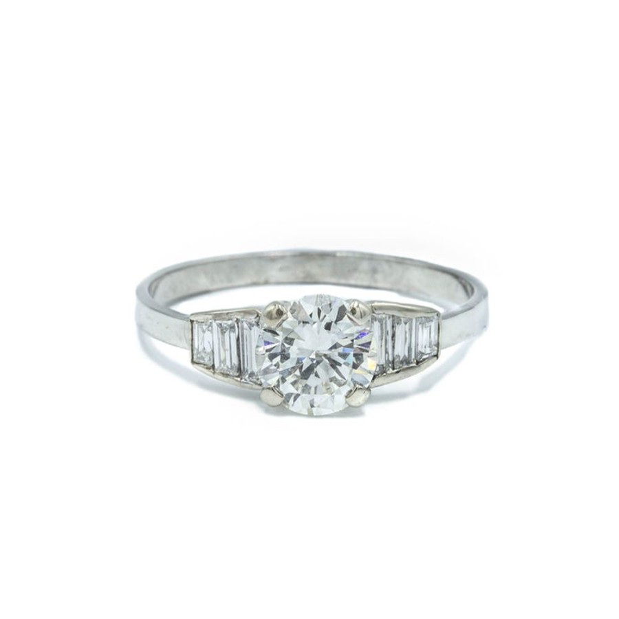 Vintage Collection Malka Diamonds | Platinum Vintage 1Ct Transitional Diamond Ring