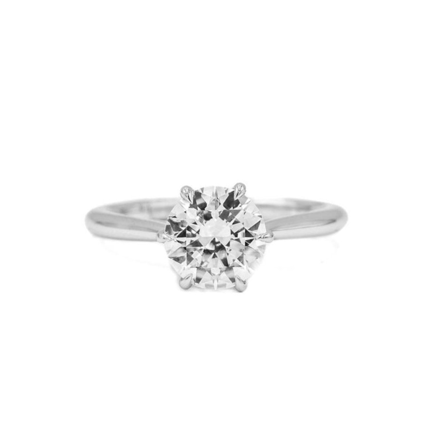 Classic Bridal Malka Diamonds | Platinum 6-Prong Solitaire