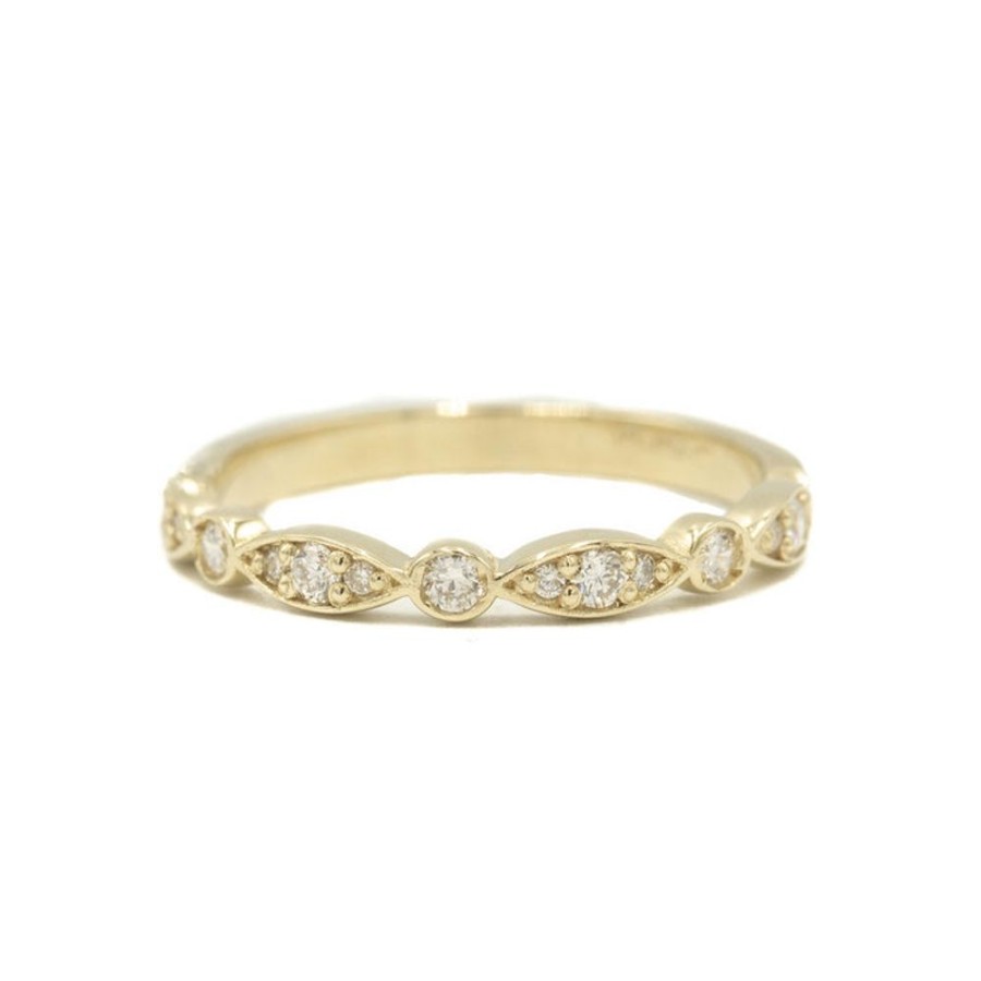 Stackable Rings Malo | 14Ky Marquise & Round Diamond Band