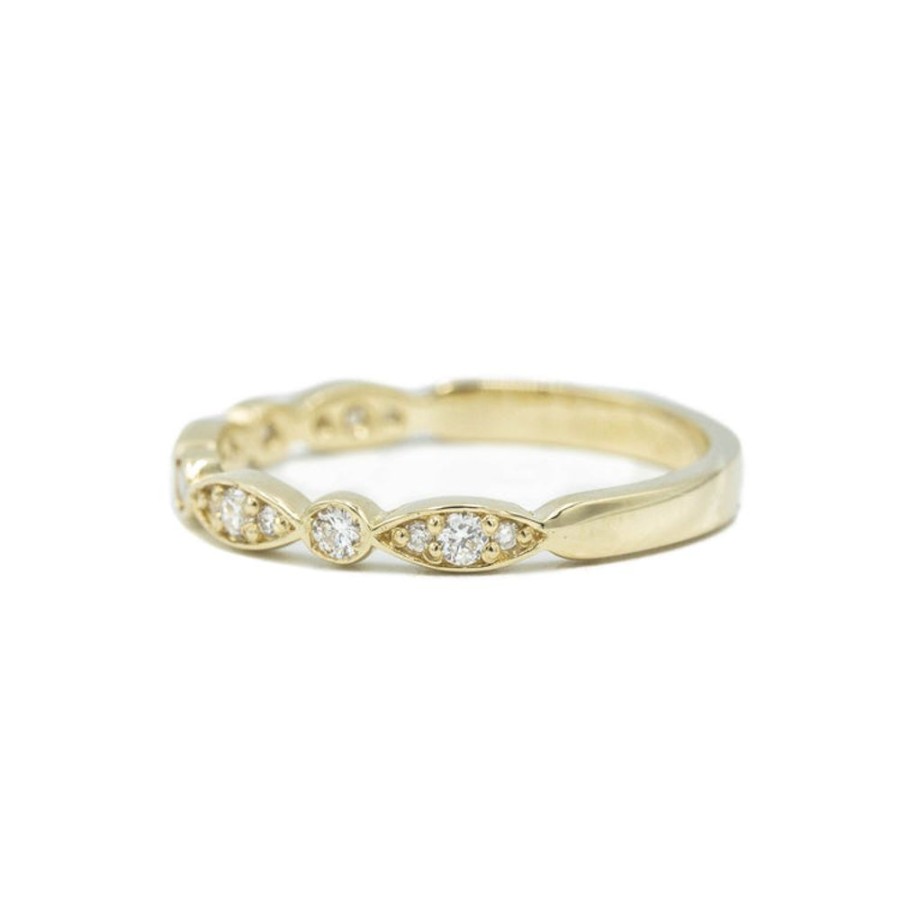 Stackable Rings Malo | 14Ky Marquise & Round Diamond Band