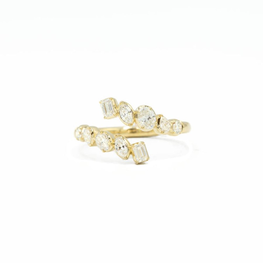 Alternative & Unique Uneek | 14Ky Diamond Bypass Ring