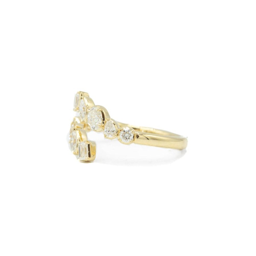 Alternative & Unique Uneek | 14Ky Diamond Bypass Ring