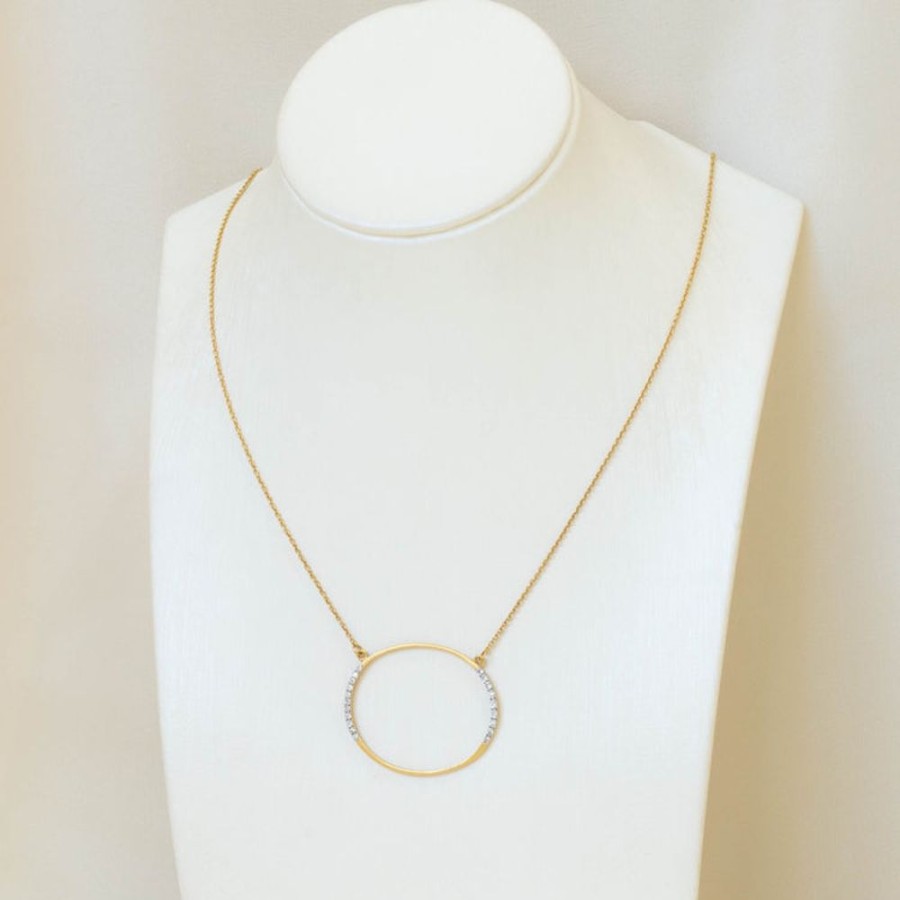 Jewelry Marika | 14Ky Marika Oval Diamond Necklace