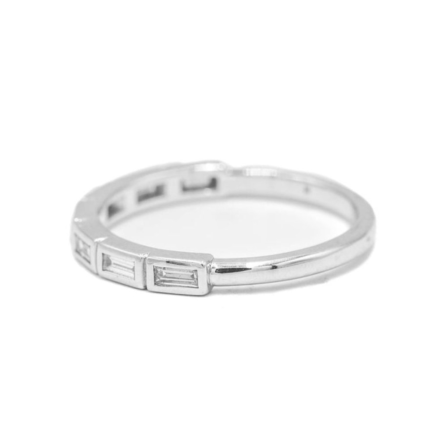 Stackable Rings Malka Diamonds | 14Kw .25Ctw Baguette Diamond Band