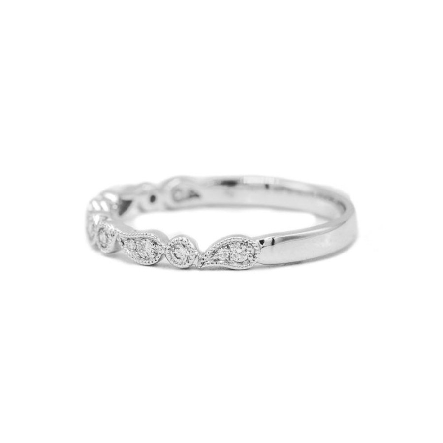 Stackable Rings Roman u0026 Jules | 14Kw Paisley Diamond Band