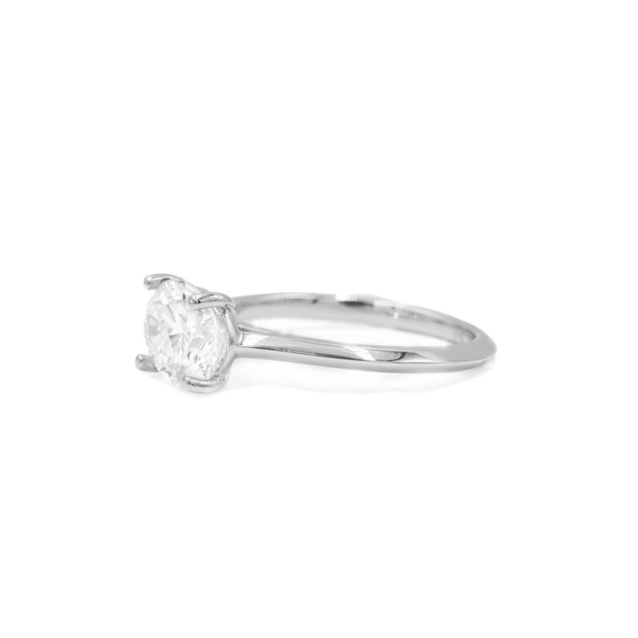 Classic Bridal Malka Diamonds | 14Kw Oval-Cut East-West Cathedral Diamond Ring