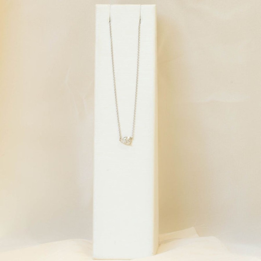 Jewelry Malka Diamonds | 14Kw .42Ct Pear-Shaped Diamond Pendant