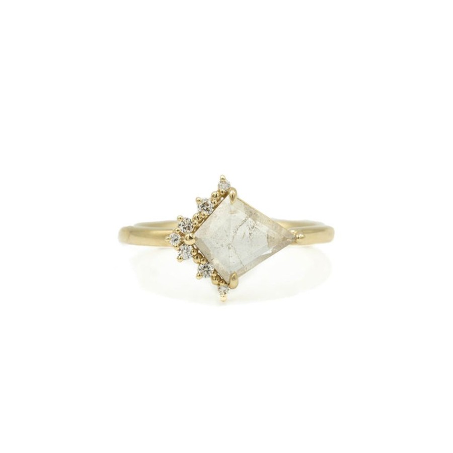 Alternative & Unique Malka Diamonds | 1.07Ct Kite-Shaped "Rae" Salt & Pepper Diamond Ring