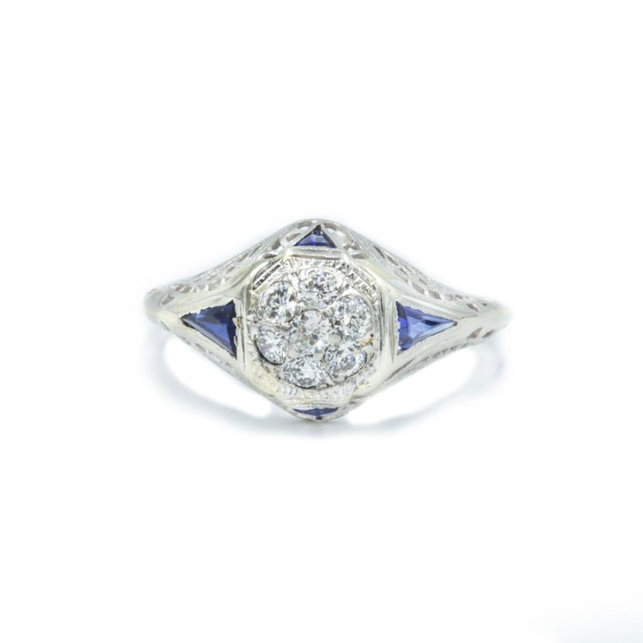 Vintage Collection Malka Diamonds | Vintage .35Ctw Cluster Diamond Ring