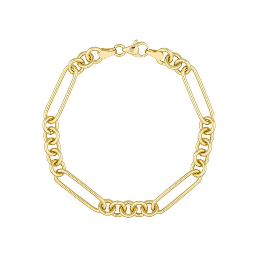 Jewelry Midas | 14Ky Round Paper Clip Chain Bracelet