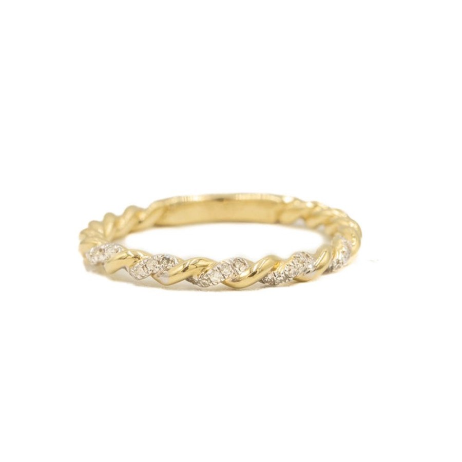 Jewelry Urbaetis Fine Jewelry | Twist Diamond Band By Urbaetis