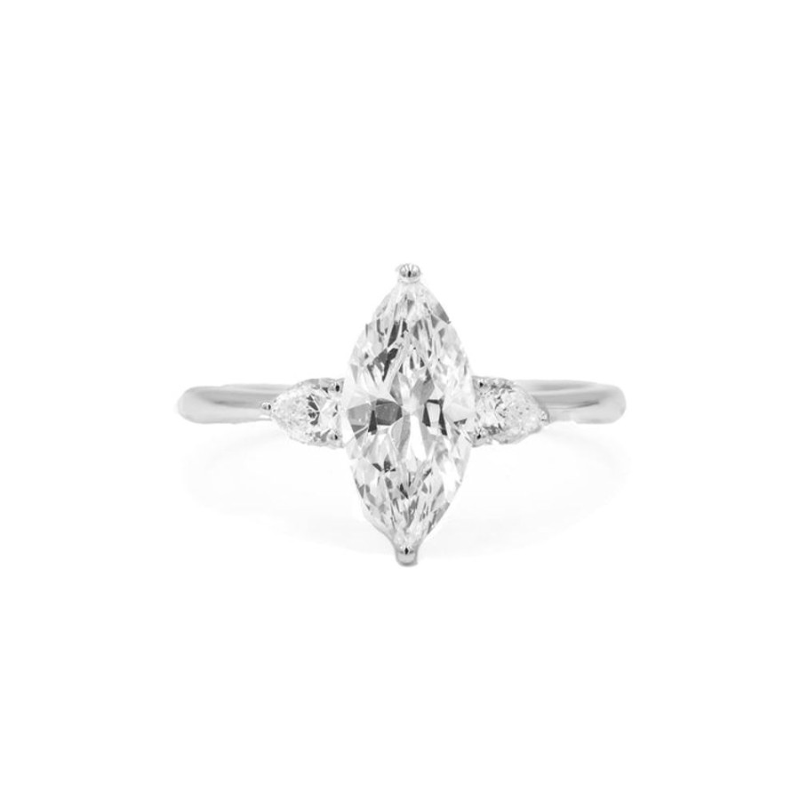 Classic Bridal Stuller | 14Kw Marquise 3-Stone Diamond Ring